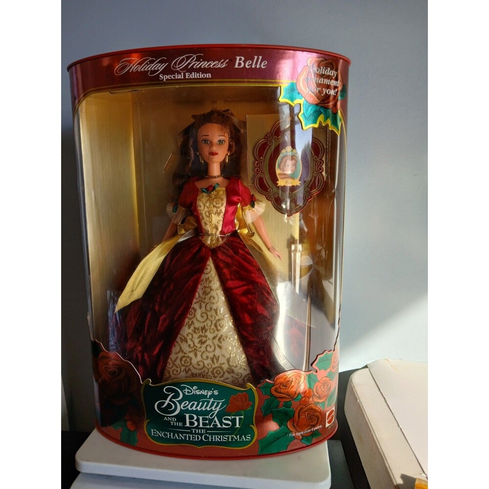 Disney Enchanted Holiday Princess Belle Barbie Doll (1997) NRFB Special Edition